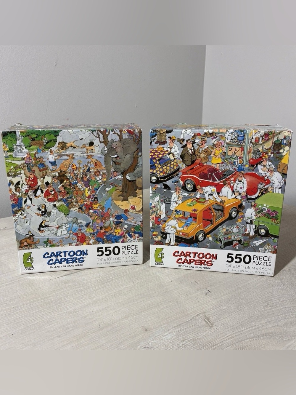 Ceaco Cartoon Capers Two 550-Piece Jigsaw Puzzles - Multi-Color